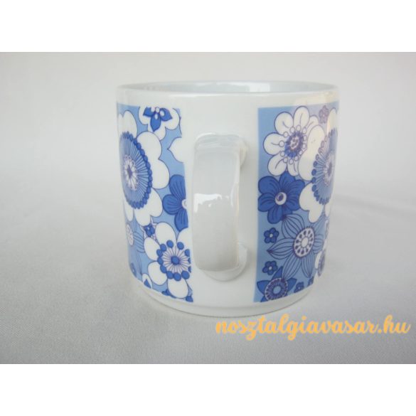 Alföldi porcelán kék virágmintás bögre
