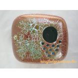 Kerámia ikebana váza barna