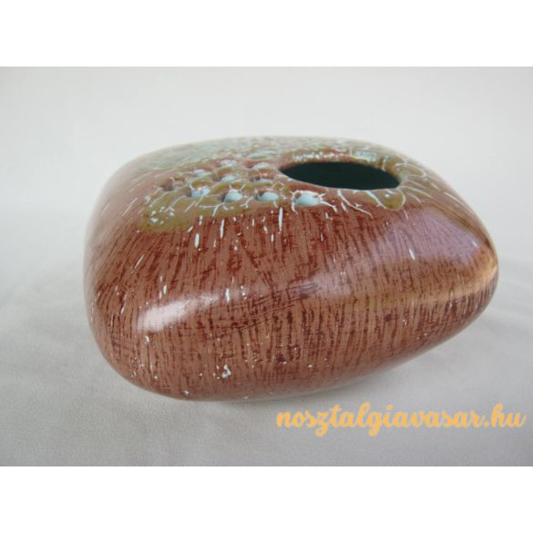 Kerámia ikebana váza barna