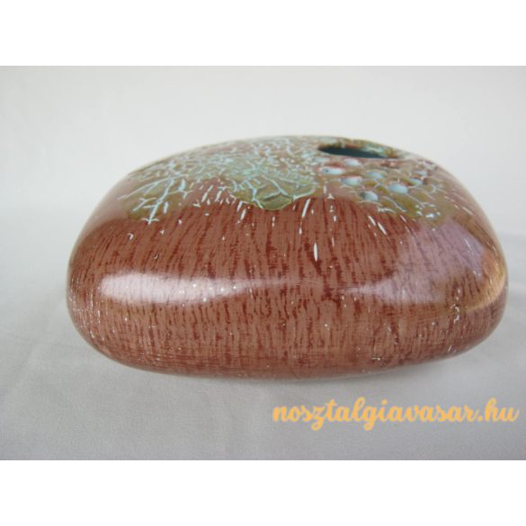 Kerámia ikebana váza barna