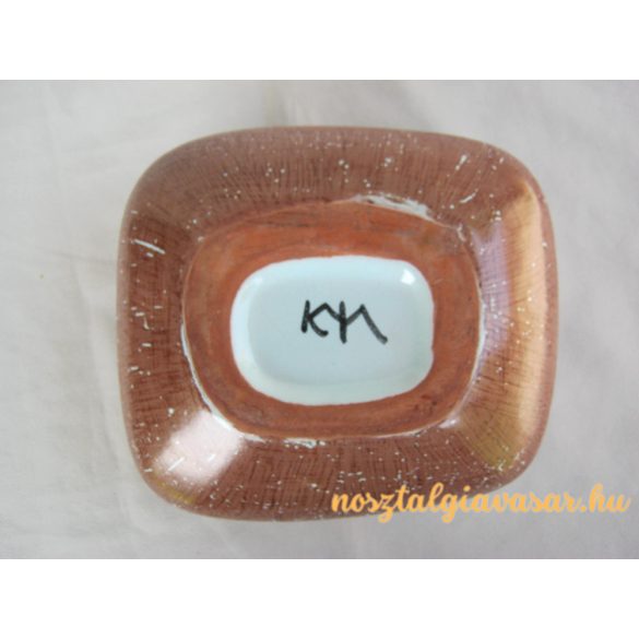 Kerámia ikebana váza barna