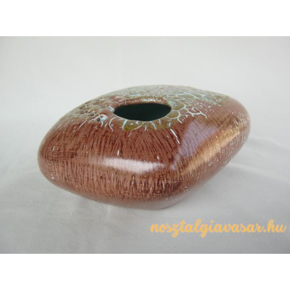 Kerámia ikebana váza barna