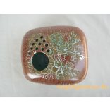 Kerámia ikebana váza barna