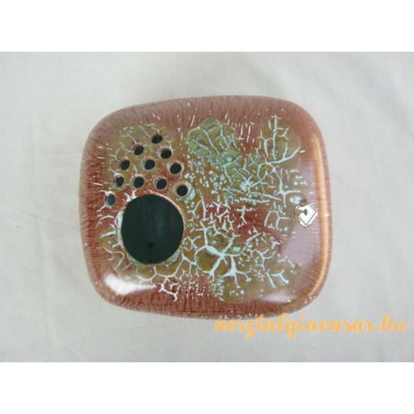 Kerámia ikebana váza barna