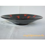 Retro mázas kerámia fali tál 