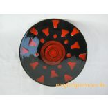 Retro mázas kerámia fali tál 