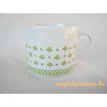 Alföldi porcelán bögre zöld leveles