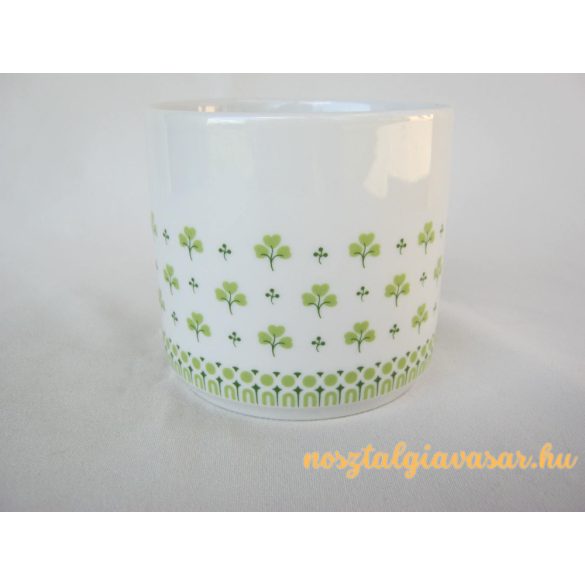 Alföldi porcelán bögre zöld leveles
