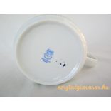 Alföldi porcelán bögre zöld leveles