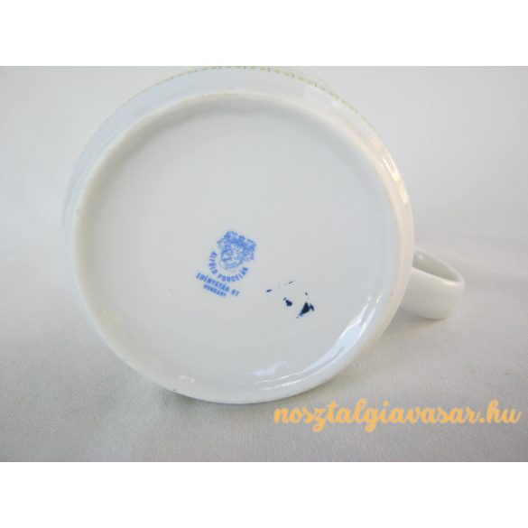 Alföldi porcelán bögre zöld leveles