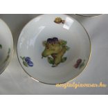 Gyümölcs mintás porcelán kompótos készlet