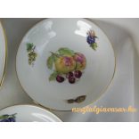 Gyümölcs mintás porcelán kompótos készlet