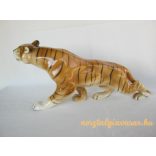 Royal Dux porcelán tigris