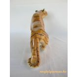 Royal Dux porcelán tigris