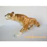 Royal Dux porcelán tigris