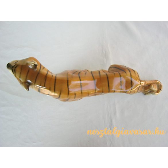 Royal Dux porcelán tigris