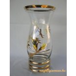 Virágos üveg váza