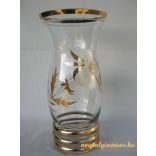 Virágos üveg váza