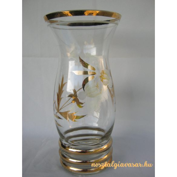 Virágos üveg váza