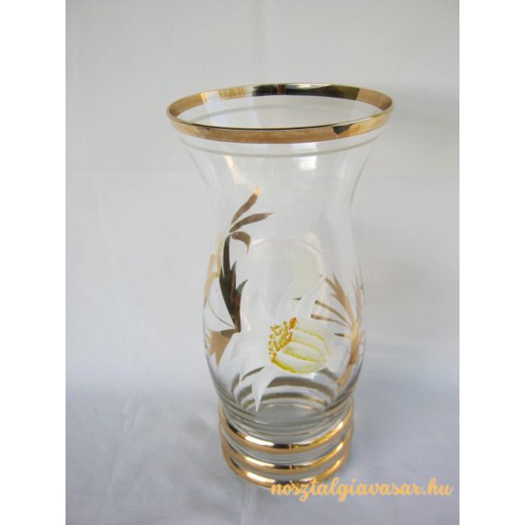Virágos üveg váza
