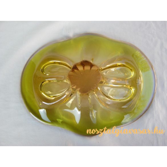 Bohemia üveg tál