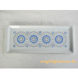 Kék mintás porcelán tál