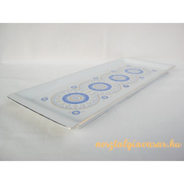 Kék mintás porcelán tál