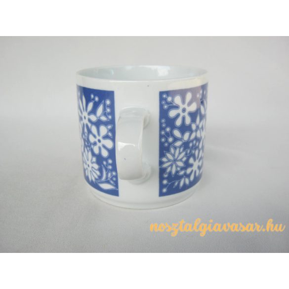Alföldi porcelán bögre kék mintával