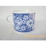 Alföldi porcelán bögre kék mintával