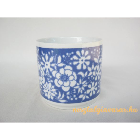 Alföldi porcelán bögre kék mintával