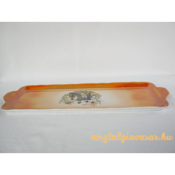 Gésás porcelán tál