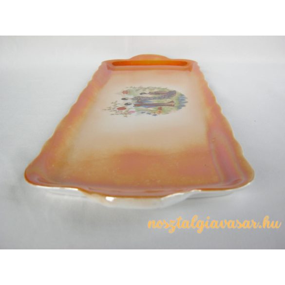 Gésás porcelán tál