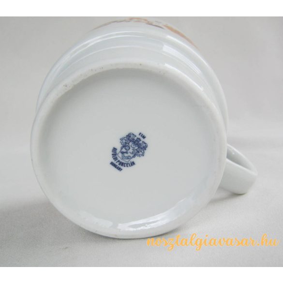 Alföldi porcelán bögre virág mintával