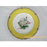 Aquincumi porcelán rózsás tányér