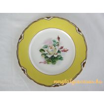 Aquincumi porcelán rózsás tányér