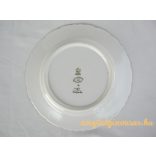 Aquincumi porcelán rózsás tányér