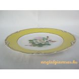 Aquincumi porcelán rózsás tányér