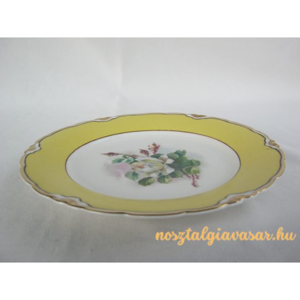 Aquincumi porcelán rózsás tányér