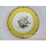 Aquincumi porcelán rózsás tányér