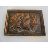 Balatoni emlék fém fali dísz