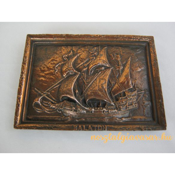 Balatoni emlék fém fali dísz