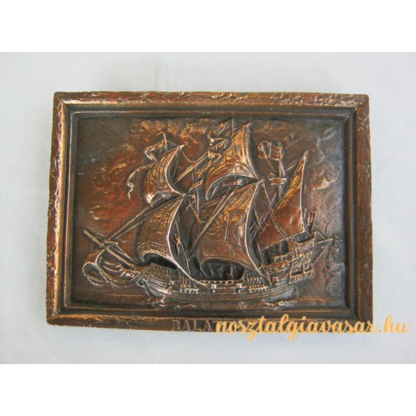 Balatoni emlék fém fali dísz