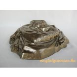 Anya gyermekével fém fali dísz