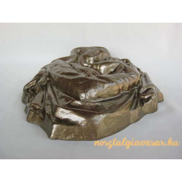 Anya gyermekével fém fali dísz