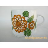Alföldi porcelán bögre virág mintával
