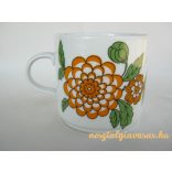 Alföldi porcelán bögre virág mintával