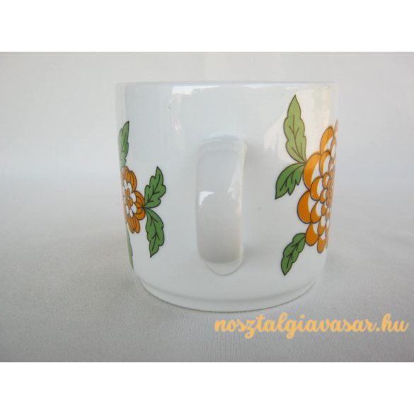 Alföldi porcelán bögre virág mintával
