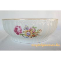 Virágos porcelán tál