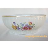 Virágos porcelán tál
