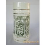 Hollóházi porcelán sörös korsó